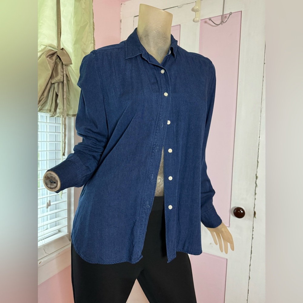 Ann Taylor LOFT Blue Shirt